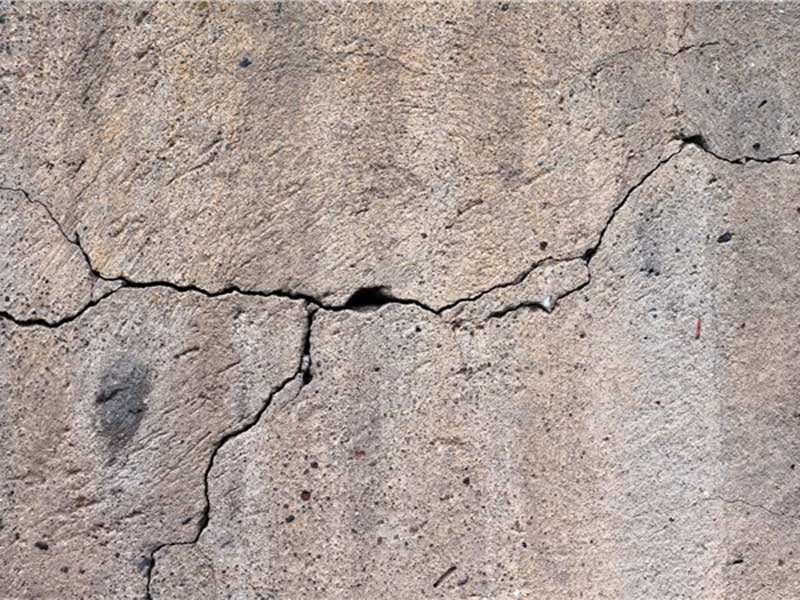 cracks on the wall