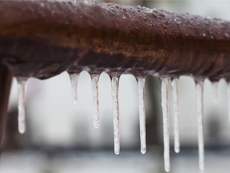 Frozen pipe