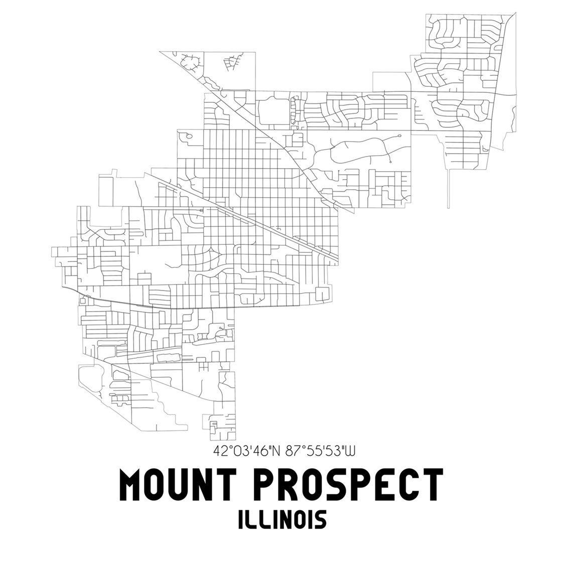 street map Mount Prospect
