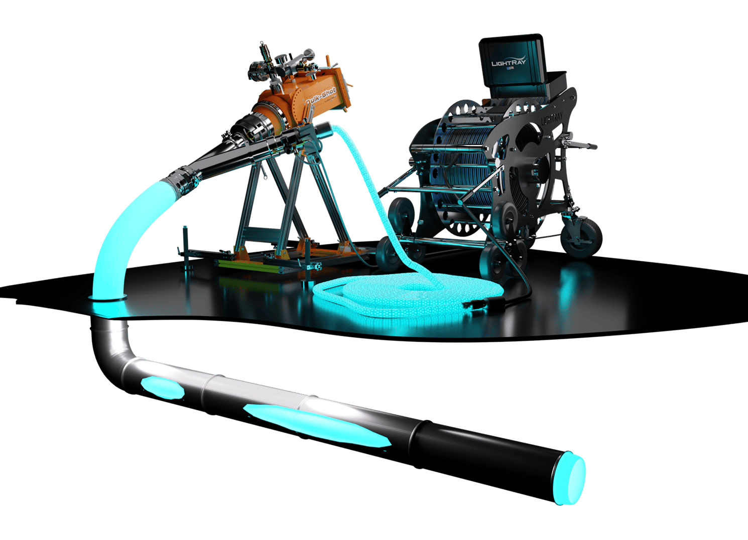 Quik Shot LRI UV Sewer Line Repair from LightRay