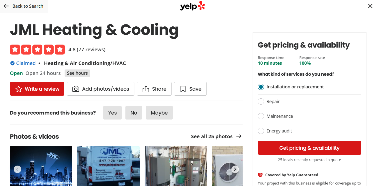 JML Heating & Cooling